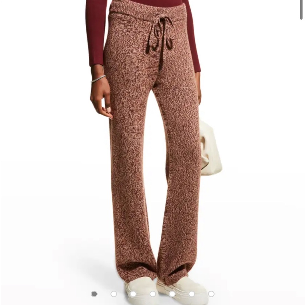 Monrow Marled wide leg lounge pant